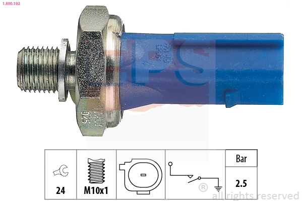  Sensor de pressão de óleo Volkswagen Polo V RUS sedan (602, 604, 612, 614) (2010 - 2026) V RUS
