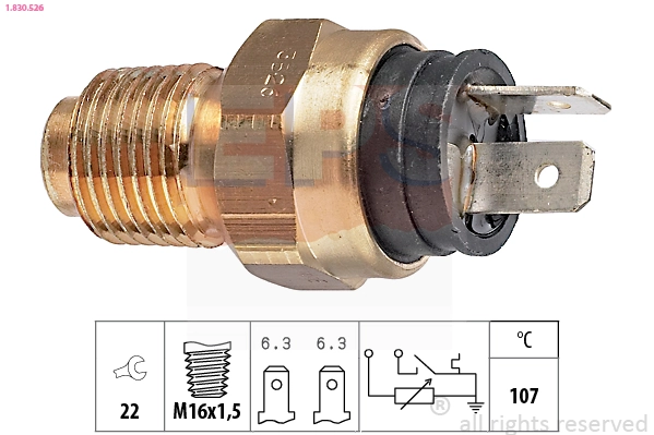 Sensor de temperatura do fluido de esfriamento 504127558 Iveco