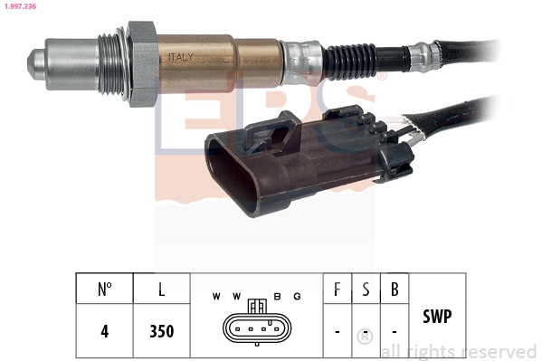Sonda lambda, sensor de oxigênio para Opel Astra G F35