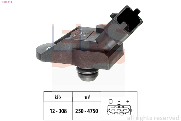 Sensor de pressão no coletor de admissão, MAP General Motors 24420761 preço, a partir de 19,66 USD