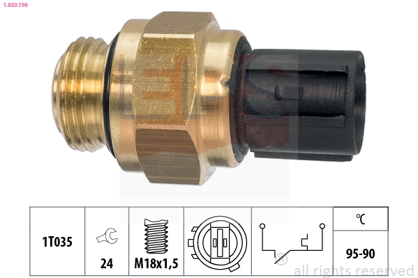 Compre Sensor de temperatura do fluido de esfriamento (de ativação de ventilador do radiador) Honda HR-V 
