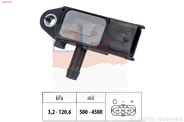 Sensor de pressão dos gases de escape VAG 281002770