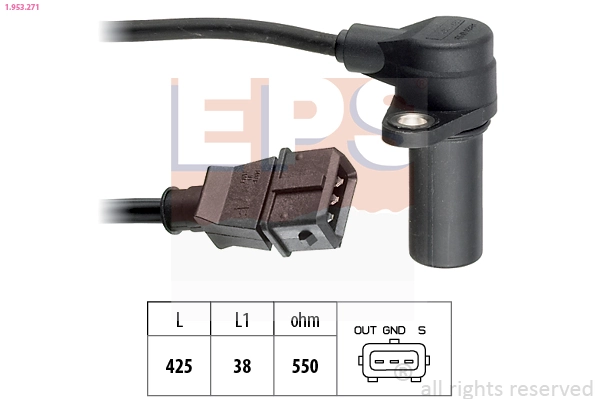 Sensor de posição (de revoluções) de cambota SPJ 902308