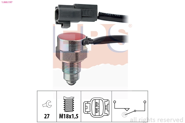 Sensor de ativação das luzes de marcha à ré para Toyota Land Cruiser J10