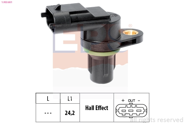 SAC117 Magneti Marelli Sensor de posição da árvore distribuidora
