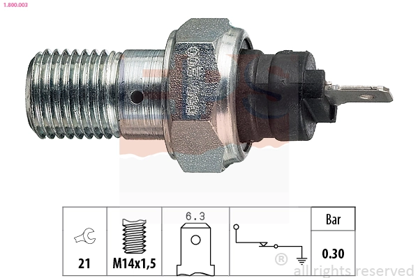 Sensor de pressão de óleo Fiat/Alfa/Lancia K04446616 preço, a partir de 4,07 USD