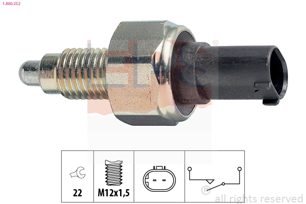  Sensor de ativação das luzes de marcha à ré Mercedes A hatchback (W169) (2004 - 2012) 