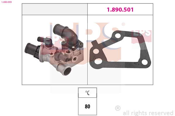 Caixa do termostato Fiat Fiorino  146 Uno ao melhor preço