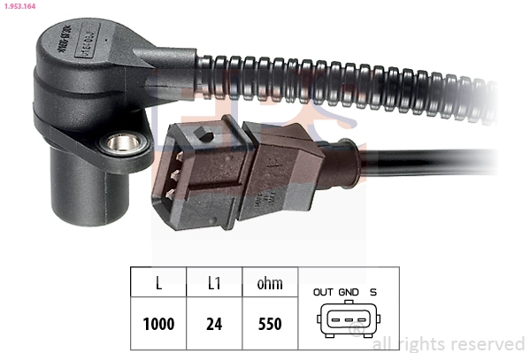 Sensor de posição (de revoluções) de cambota Scania 55571823