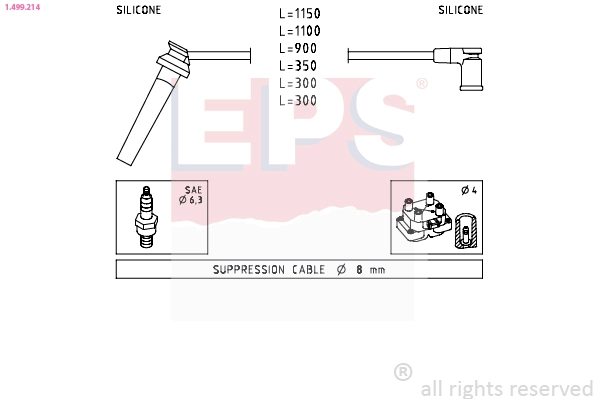 Compre RCFD1204 NGK Fios de alta voltagem, kit