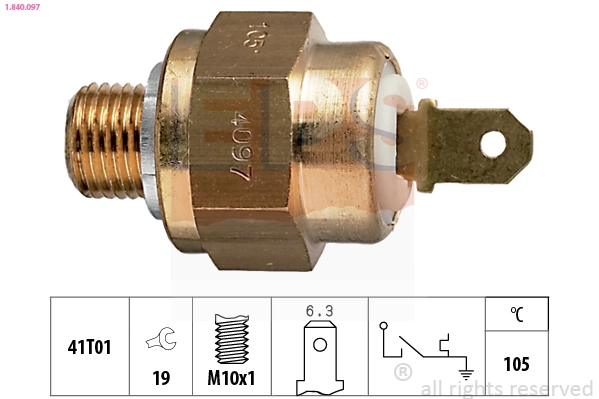 251919521 VAG Sensor de temperatura do fluido de esfriamento