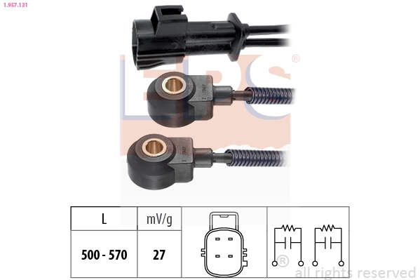 Sensor de detonação para Volvo S60 RS, RH