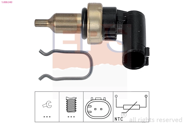 Compre K68068747AC Fiat/Alfa/Lancia Sensor de temperatura do fluido de esfriamento
