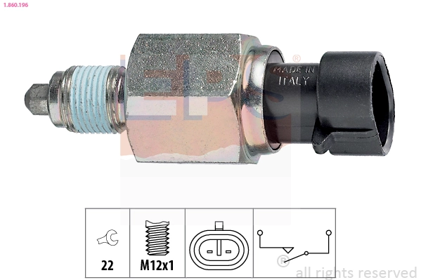 Sensor de ativação das luzes de marcha à ré para Alfa Romeo Giulietta  940
