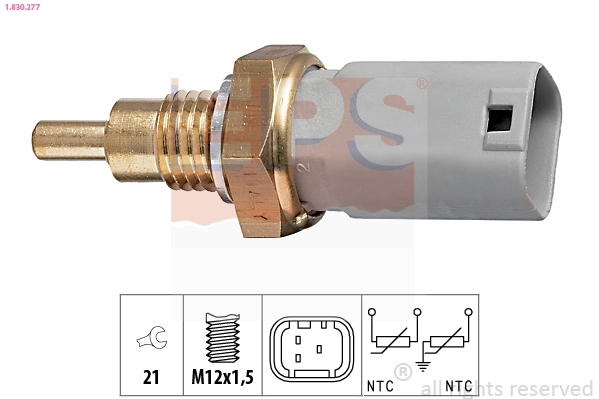 Sensor de temperatura do fluido de esfriamento EFI 295146