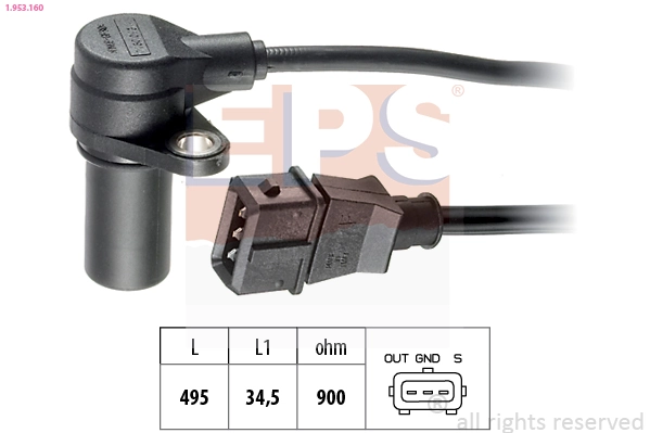 Sensor de posição (de revoluções) de cambota ERA Benelux 550192A preço, a partir de 38,66 USD