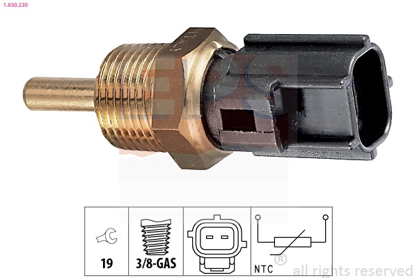 Sensor de temperatura do fluido de esfriamento MD177572 Chrysler