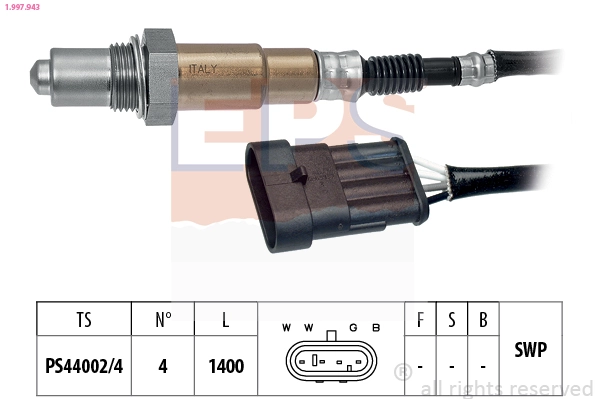 Sonda lambda, sensor de oxigênio Fiat Punto II 188