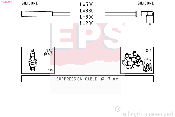 Compre ADBP160000 Blue Print Fios de alta voltagem, kit