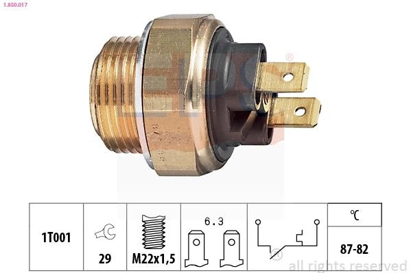 TM108380800002 Lada Sensor de temperatura do fluido de esfriamento (de ativação de ventilador do radiador)