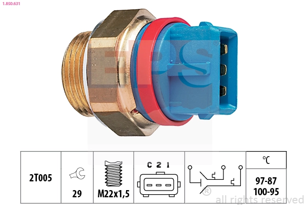 Compre ST193 Beru Sensor de temperatura do fluido de esfriamento (de ativação de ventilador do radiador)