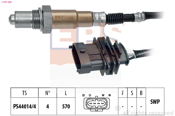Sonda lambda, sensor de oxigênio até o catalisador 0855523 General Motors