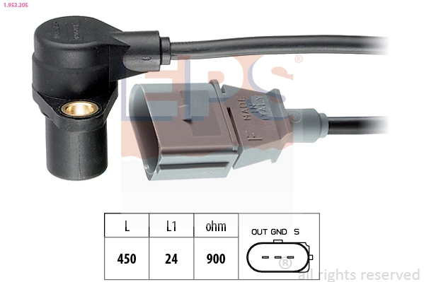 Sensor de posição (de revoluções) de cambota EFI 303049 preço, a partir de 27,16 USD