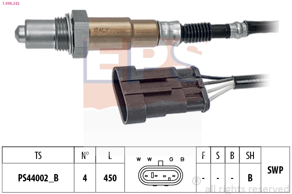 Sonda lambda, sensor de oxigênio Fiat Stilo  192