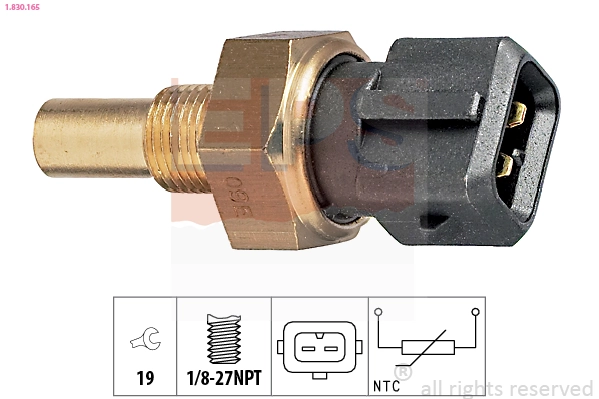  Sensor de temperatura do fluido de esfriamento Ford Ranger pick-up (EQ) (2002 - 2006) 