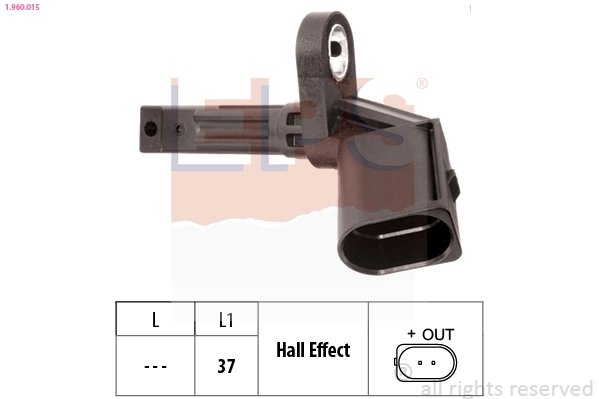 Sensor ABS dianteiro direito 86882 Mapco