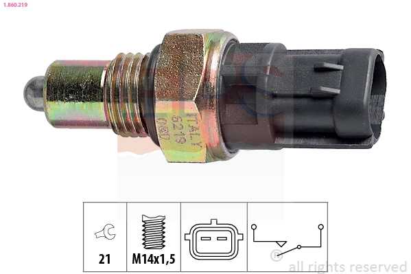 Sensor de ativação das luzes de marcha à ré Subaru 3761076G10