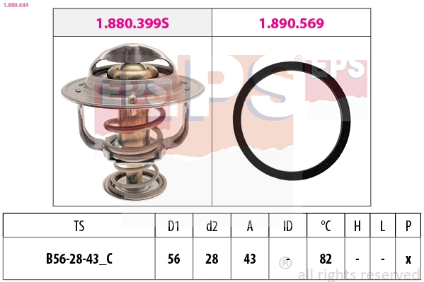 Termostato para Mitsubishi Galant DJ, DM