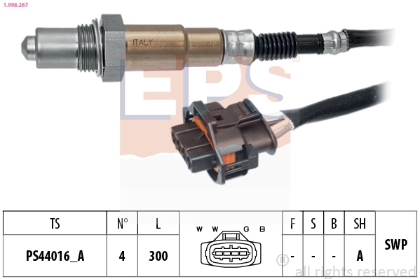 77420 FAE Sonda lambda, sensor de oxigênio depois de catalisador