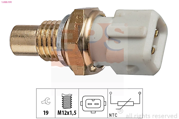 Sensor de temperatura do fluido de esfriamento Renault Trafic I TXX