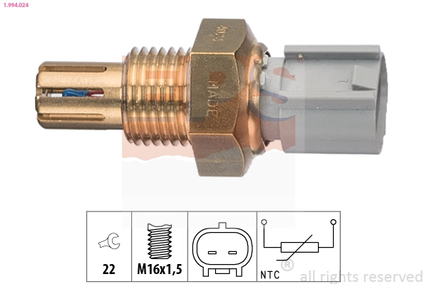 Sensor de temperatura da mistura de ar para Toyota Corolla  E15