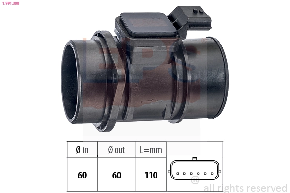 Sensor de fluxo (consumo) de ar, medidor de consumo M.A.F. - (Mass Airflow) Dacia Logan preço, a partir de 21,94 USD