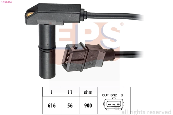 366855 VALEO Sensor de posição (de revoluções) de cambota