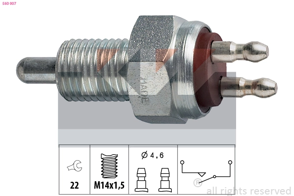 Sensor de ativação das luzes de marcha à ré Ford Sierra I GBC