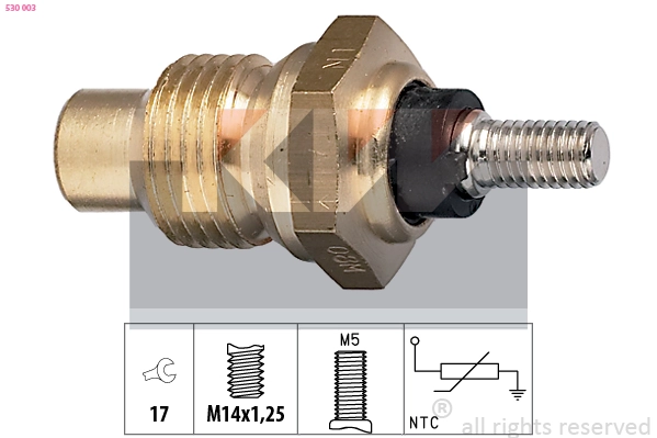 Sensor de temperatura do fluido de esfriamento Renault (RVI) 7700767336
