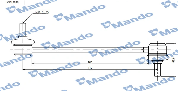 Compre Montante de estabilizador traseiro Chevrolet Lacetti 