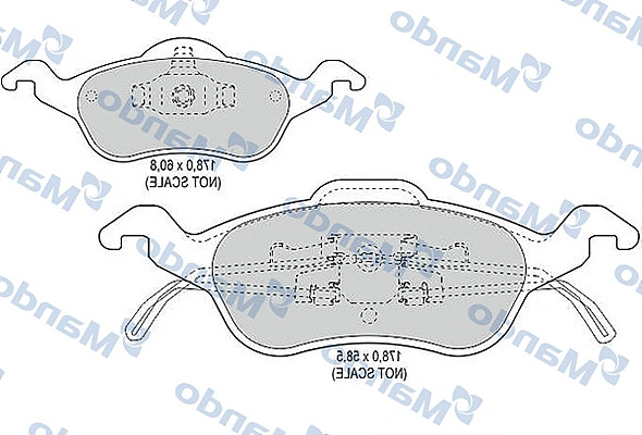 Compre Sapatas do freio dianteiras de disco Ford Focus 1