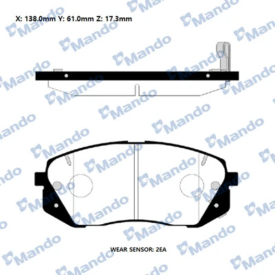 Compre Sapatas do freio dianteiras de disco Hyundai KONA 