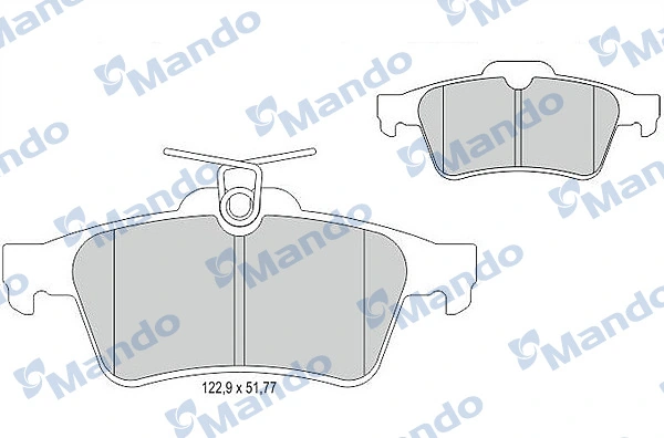 Compre DP24024 Brembo Sapatas do freio traseiras de disco