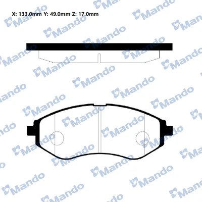 Sapatas do freio dianteiras de disco para Chevrolet Aveo II T250, T255
