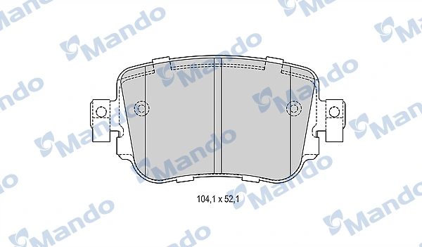Sapatas do freio traseiras de disco para Volkswagen Caddy IV SAA, SAH