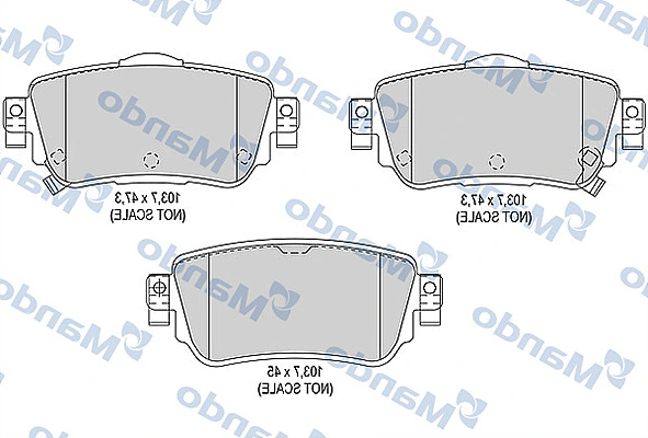 Sapatas do freio traseiras de disco para Nissan Qashqai II J11