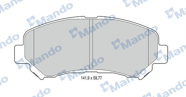 Sapatas do freio dianteiras de disco Nissan X-Trail  T31