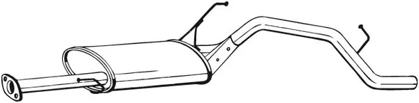 Silenciador, parte traseira para Daihatsu Terios J100, J102, J122
