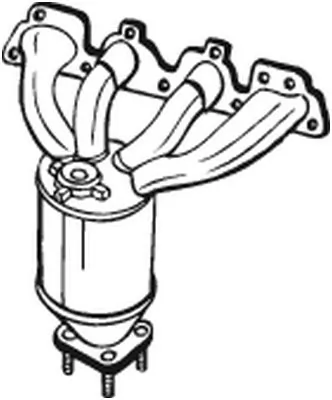  Tubo coletor de escape Opel Meriva A monovolume (2003 - 2010) A