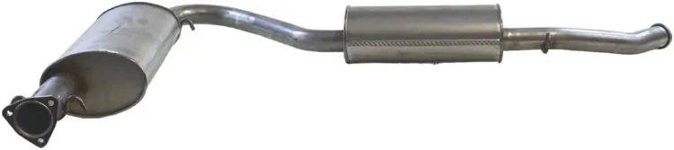 283023 Bosal Silenciador, parte central e traseira